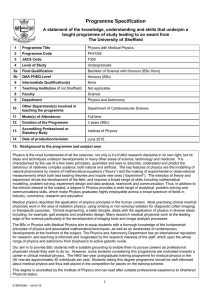 Programme Specification