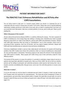 “Printed on Trust headed paper” PATIENT INFORMATION SHEET COPD Exacerbations