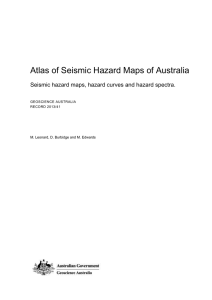 Atlas of Seismic Hazard Maps of Australia GEOSCIENCE AUSTRALIA RECORD 2013/41