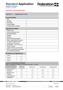 Standard Application  Section 1: