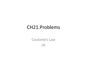 CH21.Problems Coulomb’s Law JH