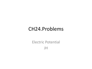 CH24.Problems Electric Potential JH