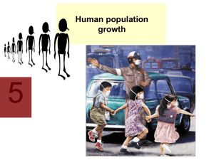 5 Human population growth