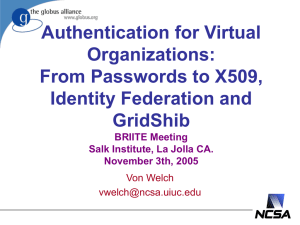 Authentication for Virtual Organizations: From Passwords to X509, Identity Federation and