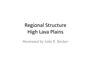 Regional Structure High Lava Plains -Reviewed by Jody R. Becker-