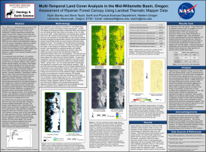 Multi-Temporal Land Cover Analysis in the Mid-Willamette Basin, Oregon