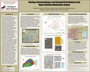Geology, Geomorphology, and Salmonid Distribution in the Upper Nehalem Watershed, Oregon