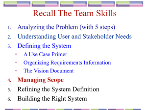 Recall The Team Skills Analyzing the Problem (with 5 steps)