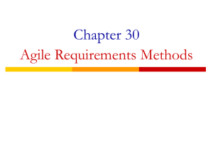 Chapter 30 Agile Requirements Methods
