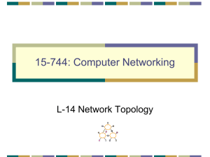 15-744: Computer Networking L-14 Network Topology