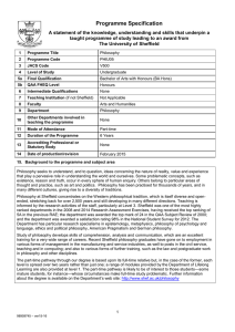 Programme Specification