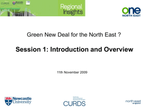 Session 1: Introduction and Overview 11th November 2009