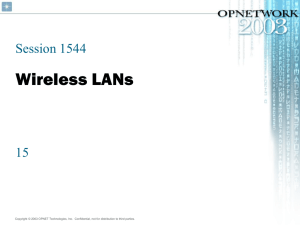 Wireless LANs Session 1544 15