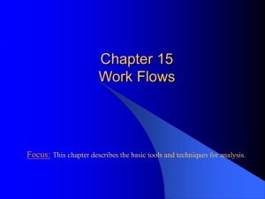Chapter 15 Work Flows Focus: