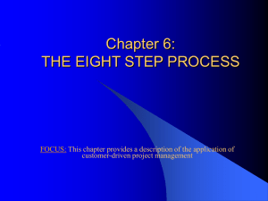 Chapter 6: THE EIGHT STEP PROCESS FOCUS: