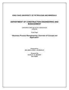 DEPARTMENT OF CONSTRUCTION ENGINEERING AND MANAGEMENT