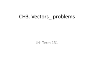 CH3. Vectors_ problems JH- Term 131