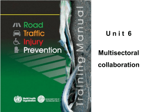 U n i t  6 Multisectoral collaboration