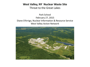 West Valley, NY  Nuclear Waste Site