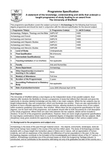 Programme Specification