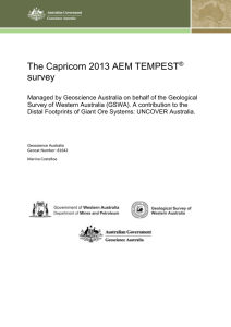 The Capricorn 2013 AEM TEMPEST survey