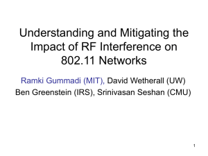 Understanding and Mitigating the Impact of RF Interference on 802.11 Networks