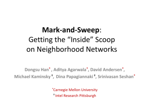 Mark-and-Sweep Getting the “Inside” Scoop on Neighborhood Networks Dongsu Han