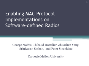 Enabling MAC Protocol Implementations on Software-defined Radios