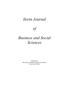 llorin Journal of Business and Social