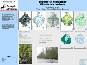 Lower Coast Fork Willamette River Willamette Basin, Lane County