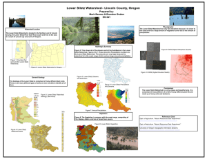 – Lincoln County, Oregon Lower Siletz Watershed Prepared by: