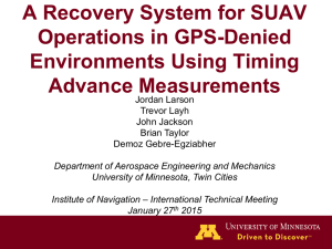 A Recovery System for SUAV Operations in GPS-Denied Environments Using Timing Advance Measurements