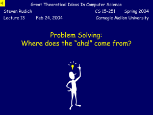Great Theoretical Ideas In Computer Science Steven Rudich Lecture 13