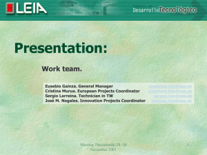 Presentation: Work team.