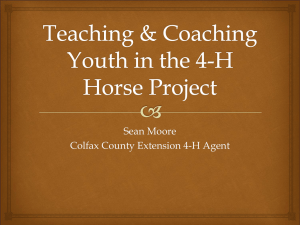 Sean Moore Colfax County Extension 4-H Agent