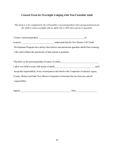 Consent Form for Overnight Lodging with Non-Custodial Adult