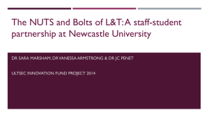 The NUTS and Bolts of L&amp;T: A staff-student