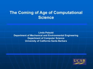 The Coming of Age of Computational Science