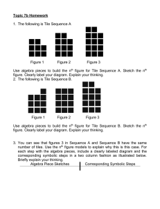 Topic 7b Homework  1.  The following is Tile Sequence A