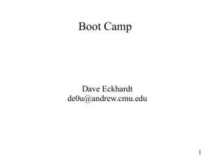 Boot Camp Dave Eckhardt  1