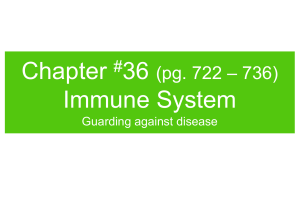 Chapter 36 Immune System – 736)