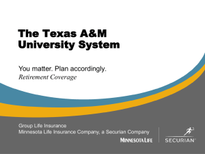 The Texas A&amp;M University System . You matter. Plan accordingly