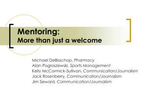 Mentoring: More than just a welcome Pharmacy Sports Management