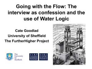 Going with the Flow: The interview as confession and the Cate Goodlad