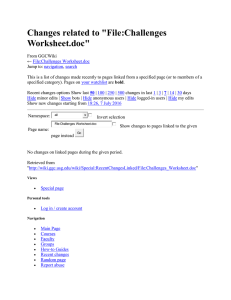 Changes related to &#34;File:Challenges Worksheet.doc&#34;