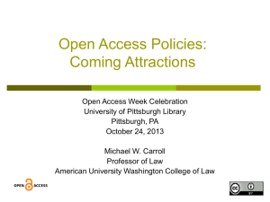 Open Access Policies: Coming Attractions