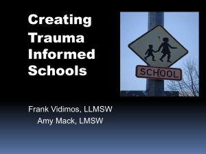 Creating Trauma Informed Schools