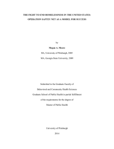THE FIGHT TO END HOMELESSNESS IN THE UNITED STATES: