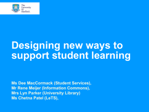 Designing new ways to support student learning
