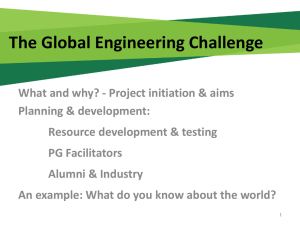 The Global Engineering Challenge